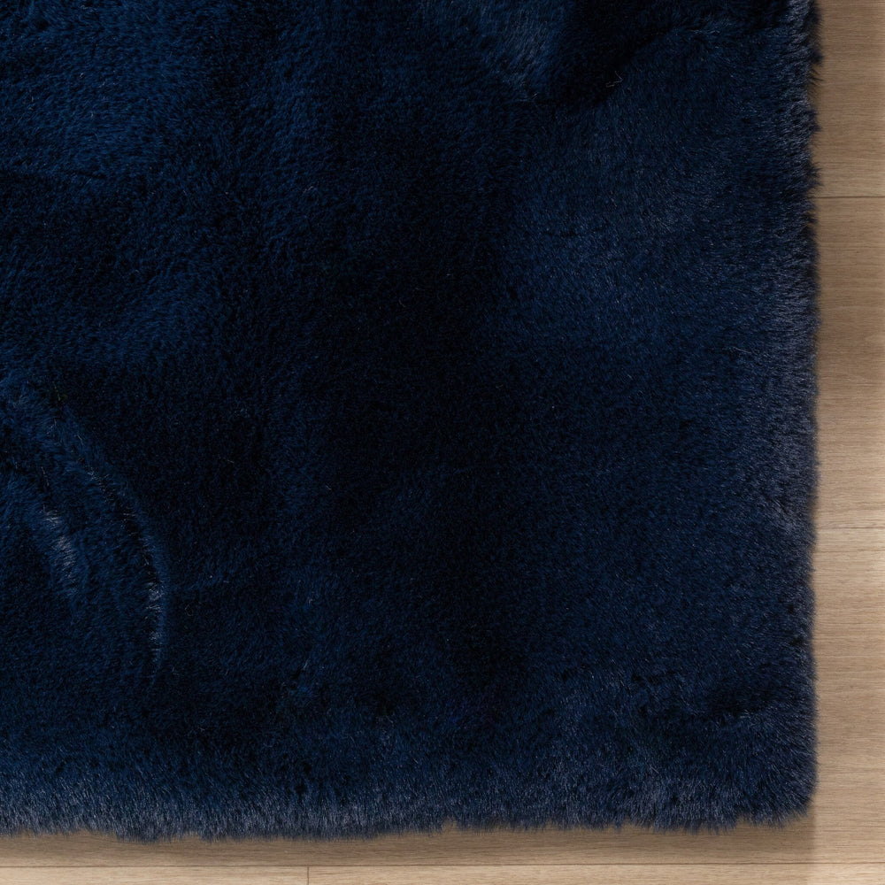 Soft High Pile Rug - Comfy Supreme Dark Blue
