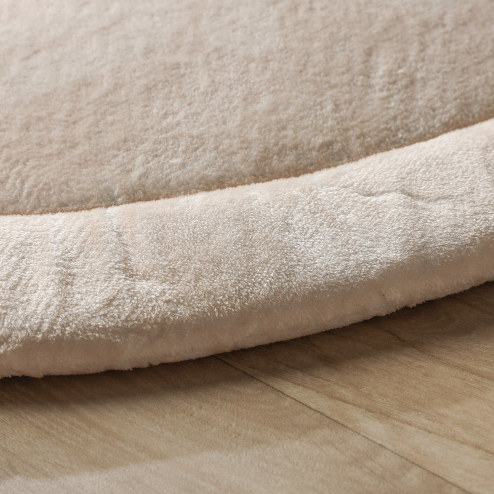 Round washable play mat - Flo Beige