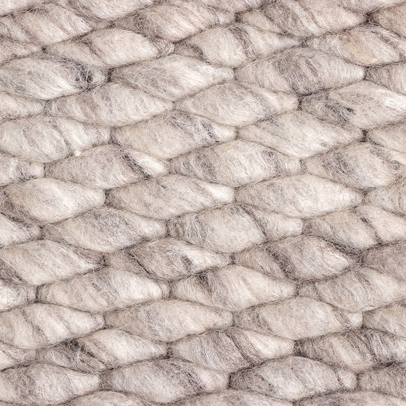 Wool Rug - Brilliant Light Grey