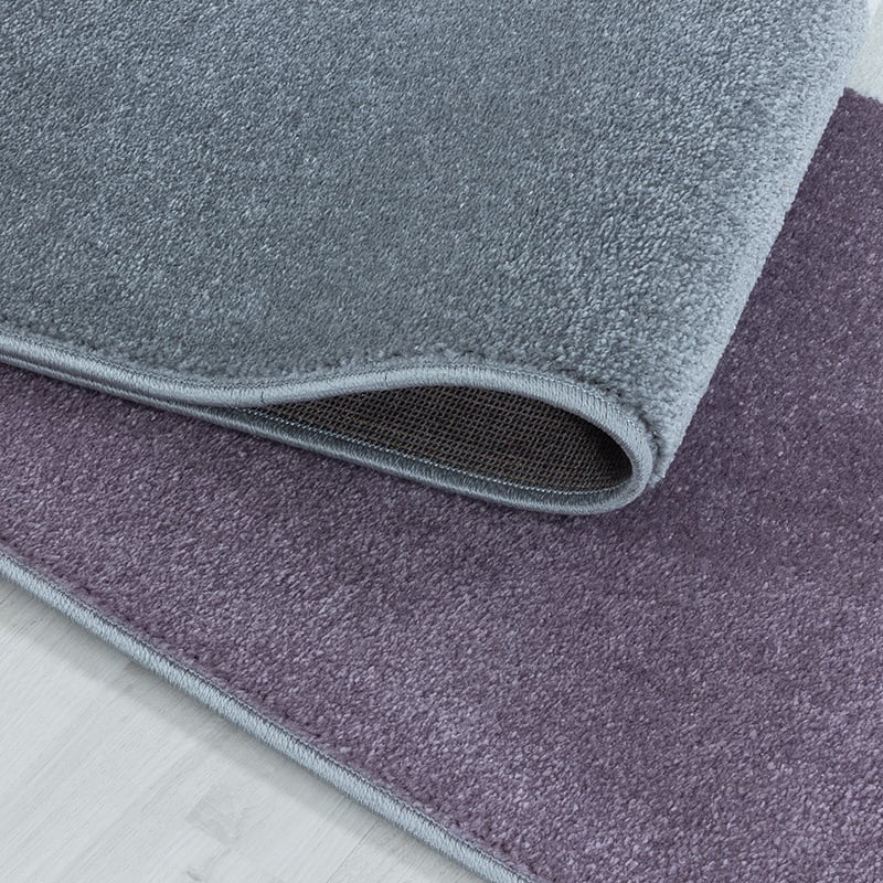 Modern floor rug - Optimism Design Purple/Grey