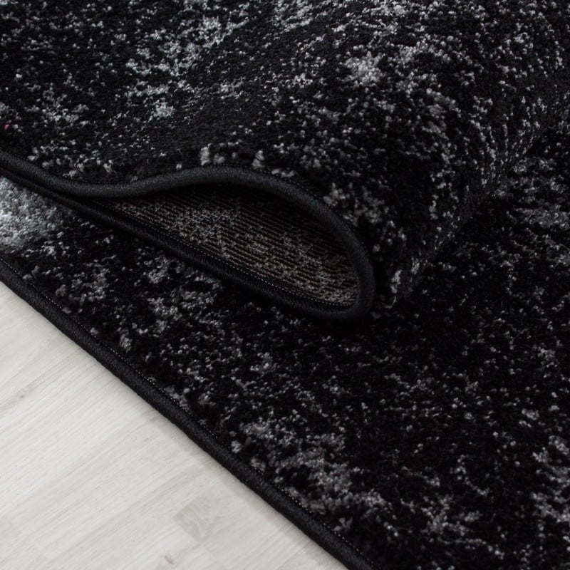 Modern floor rug - Tetris Black 1330