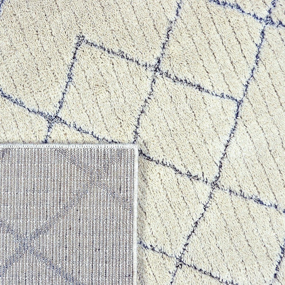 Soft floor rug - Oceane Tiles Cream
