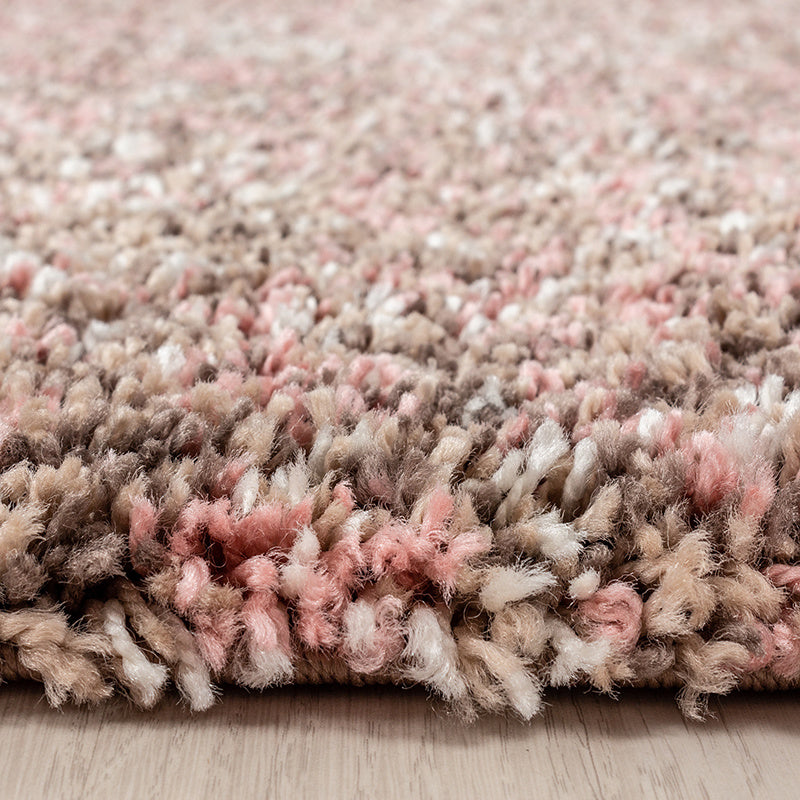 High-pile floor rug - Enjoy Rose