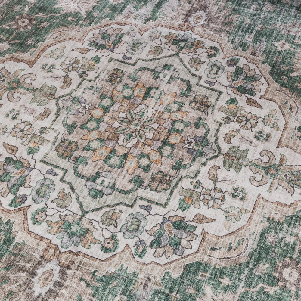 Oriental Rug - Leyla Medallion Green
