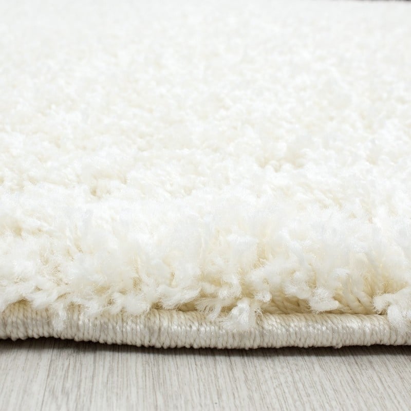 High-pile runner - Life Cream/White