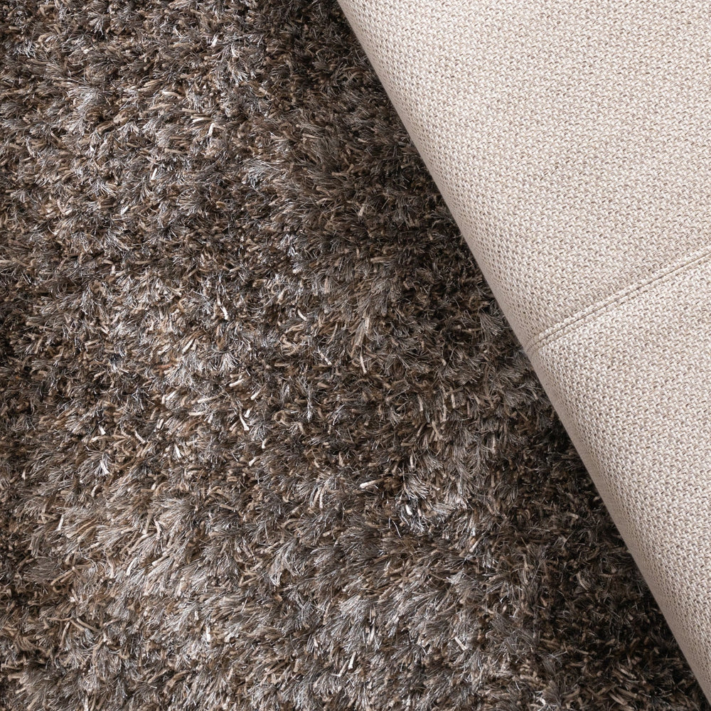 Round Shaggy Rug - Grace Grey