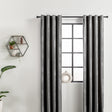 Velvet curtains - Light Grey - Rings