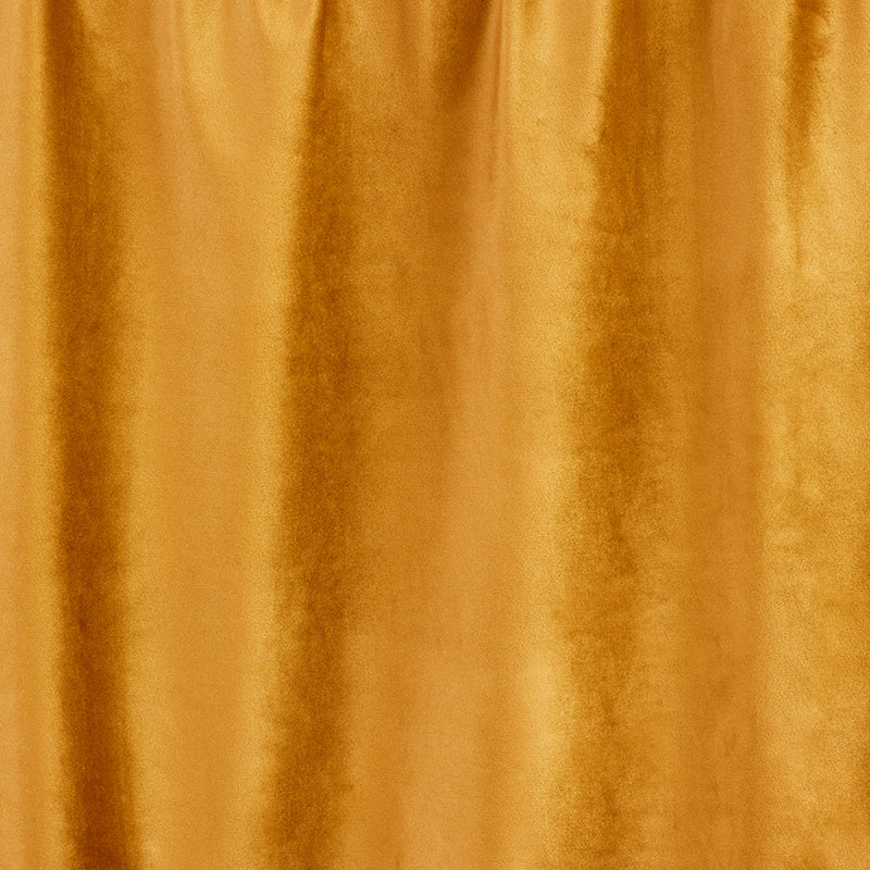 Velvet curtains - Ochre Yellow - Rings