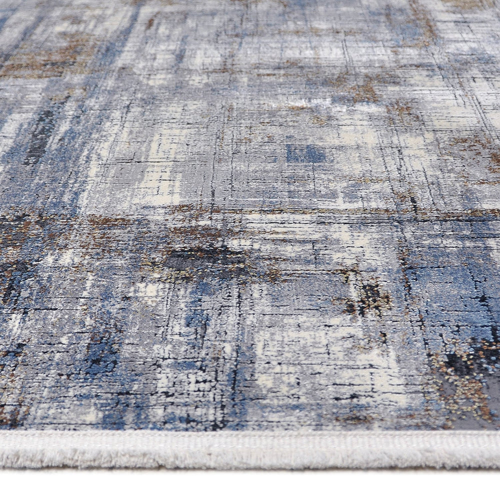 Soft Floor Rug - Olisa Blue/Terra