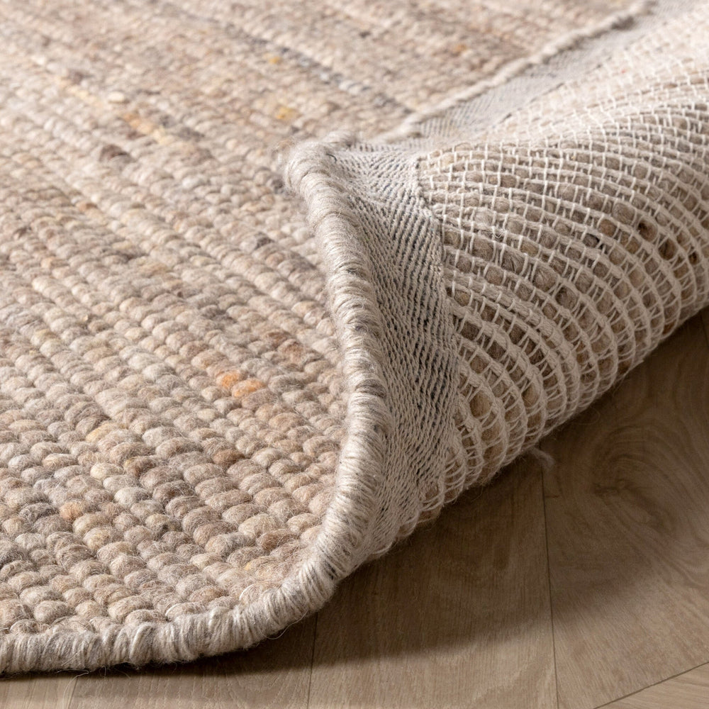 Round Wool Rug - Feline Taupe/Blended