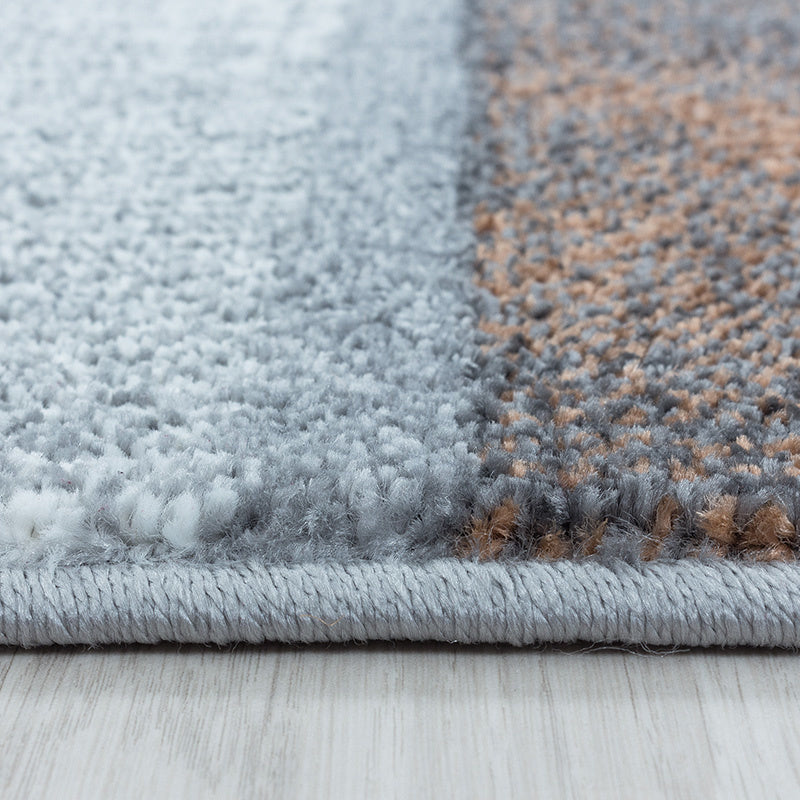 Modern floor rug - Optimism Box Brown/Grey