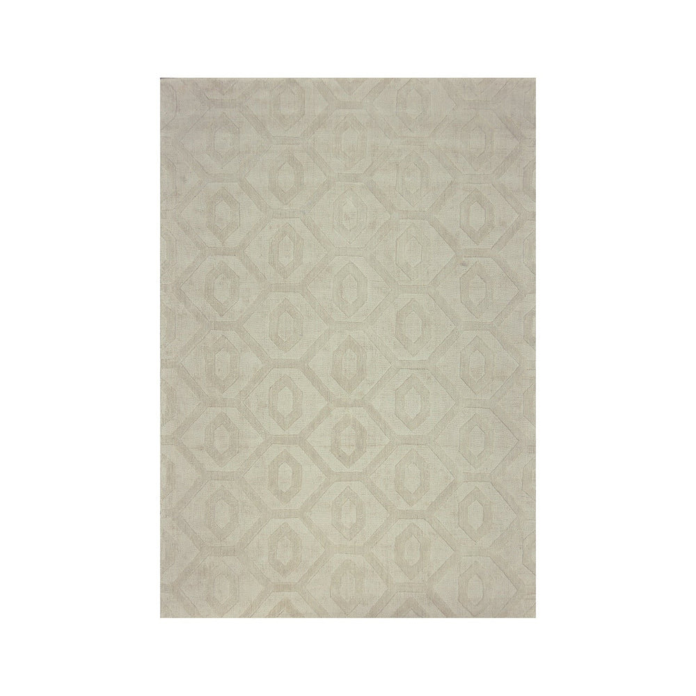 Geometric floor rug - Hermine Ivory