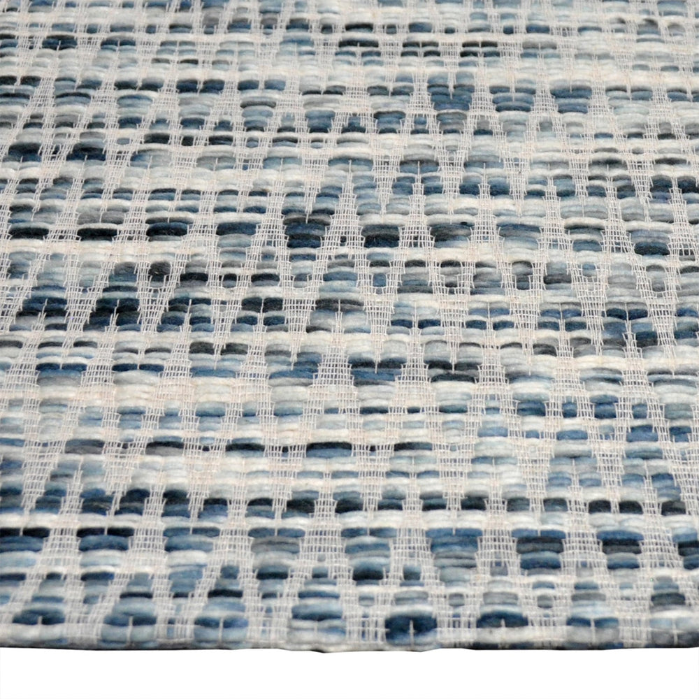 Wool floor rug - Maryl Blue