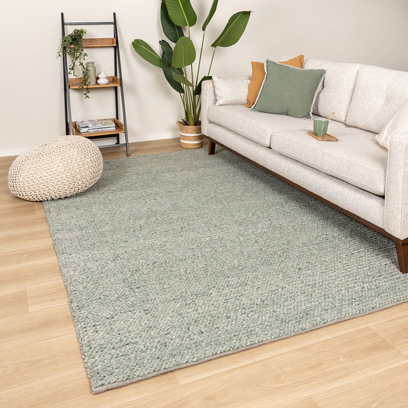 Wool Rug - Twist Green