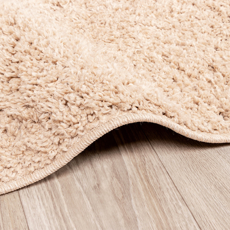 Round High Pile Rug - Lofty Beige
