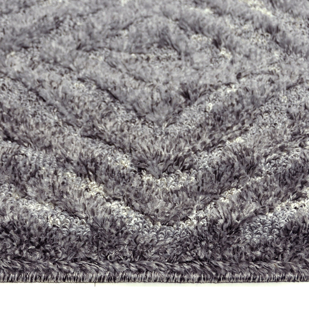 Soft floor rug - Oceane Geo Dark Grey
