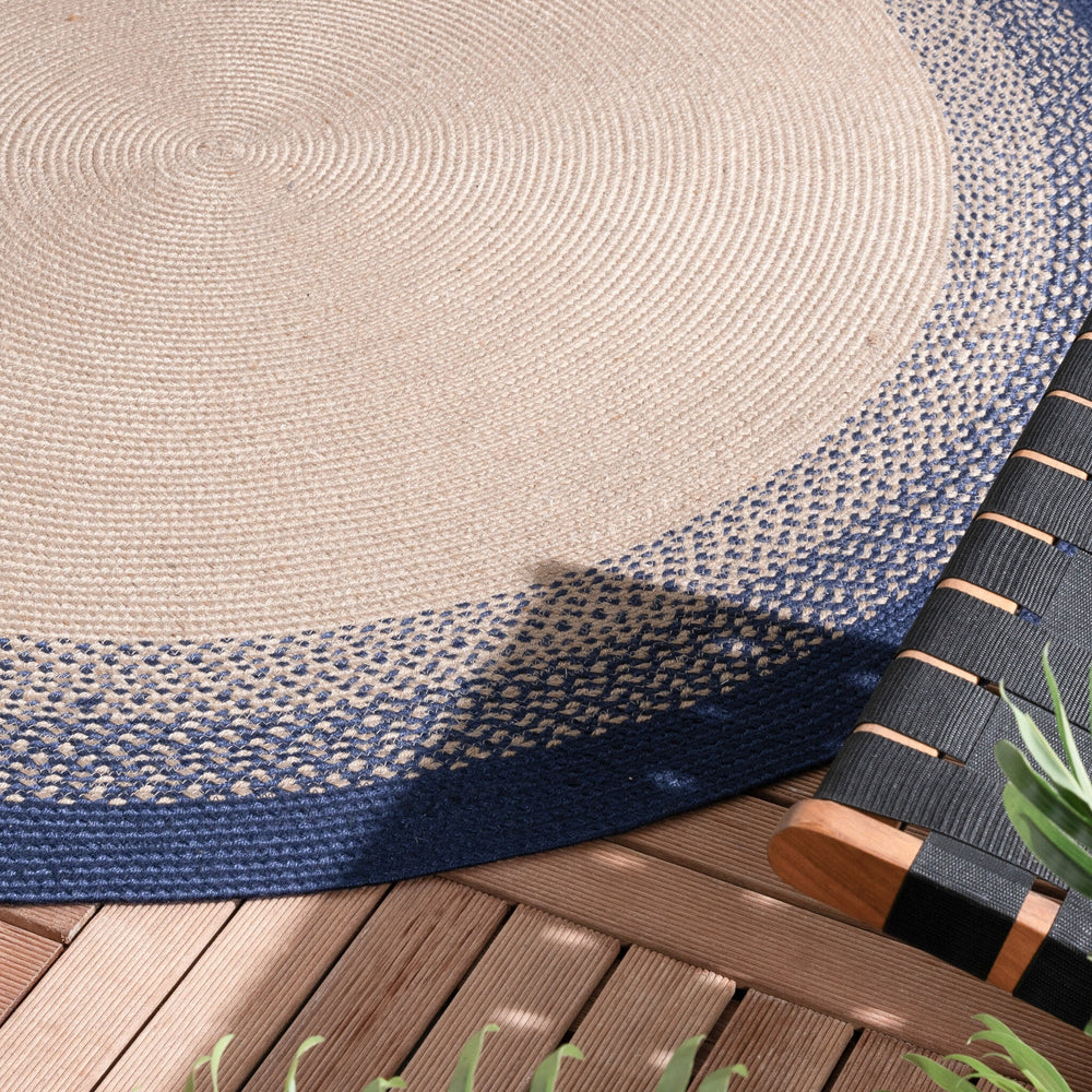 Round Indoor Outdoor Rug - Florence Blue