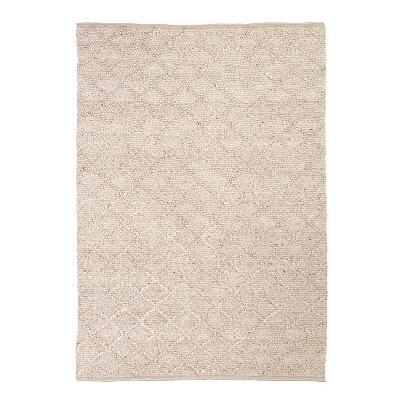 Wool Woven Rug - Knit Beige