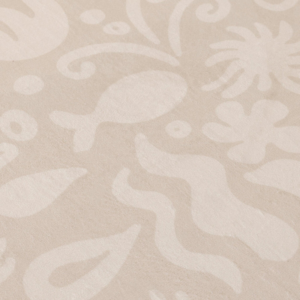 Round washable play mat - Flo Beige