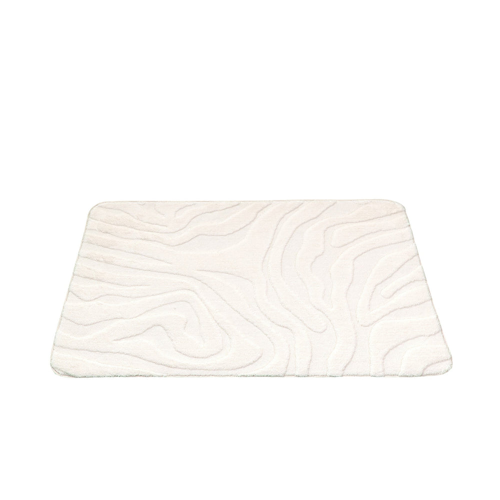 Bathroom Rug - Cassie Zebra White