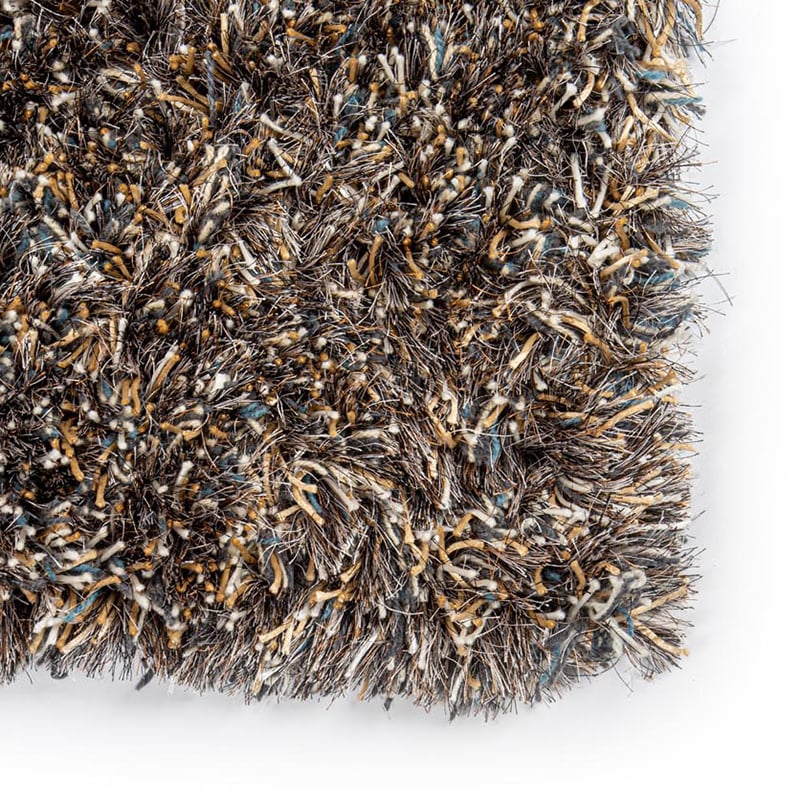 Shaggy floor rug custom size - New Paulo Taupe 270