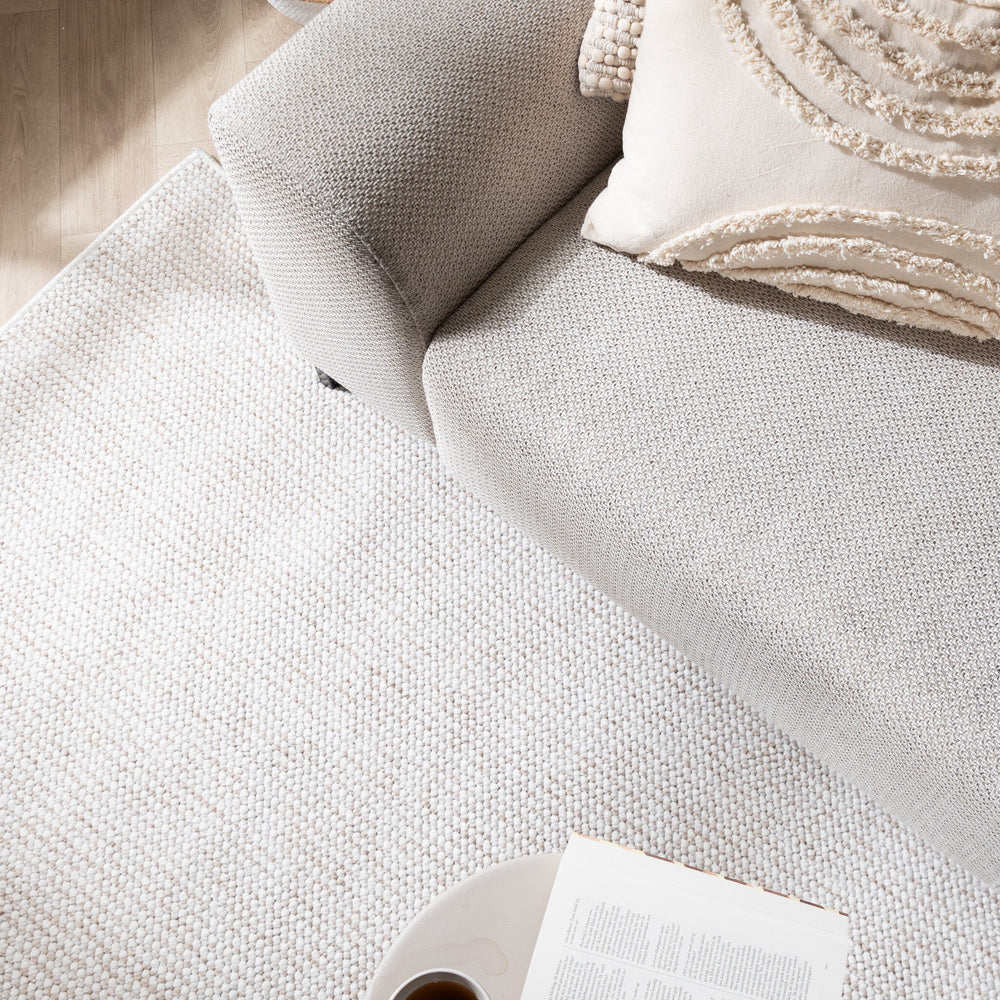 Sustainable Low-Pile Rug - Lykke Cream