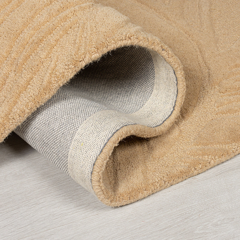 Modern floor rug - Solacio Leaves Terra