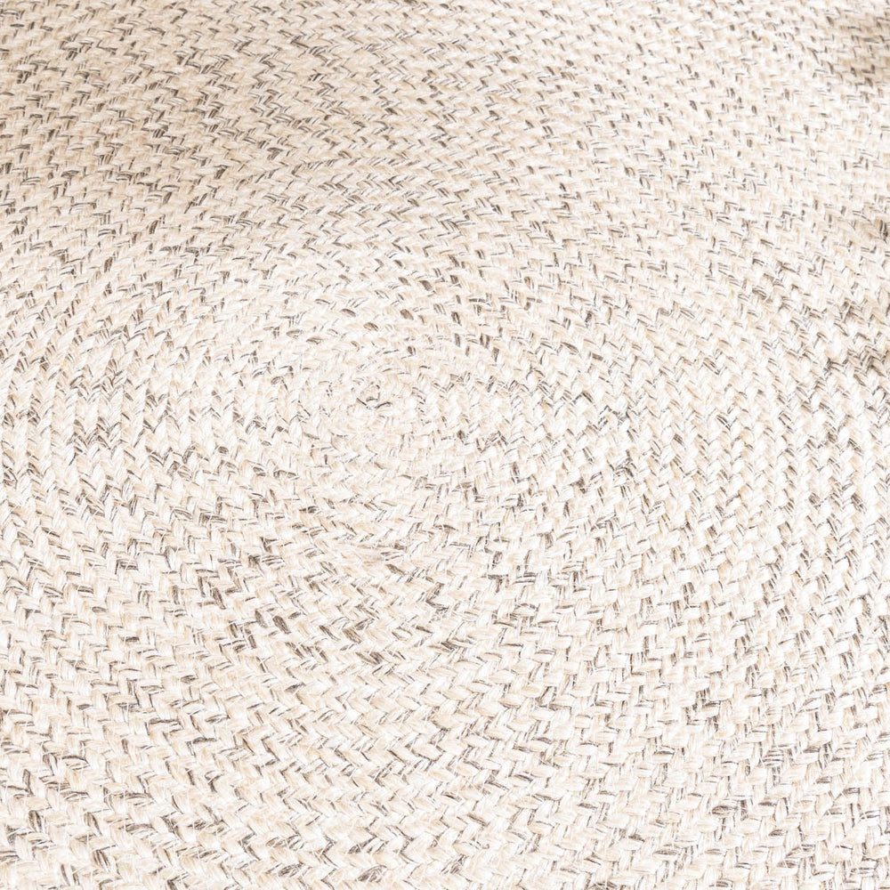 Round Jute Outdoor Rug - Bali White