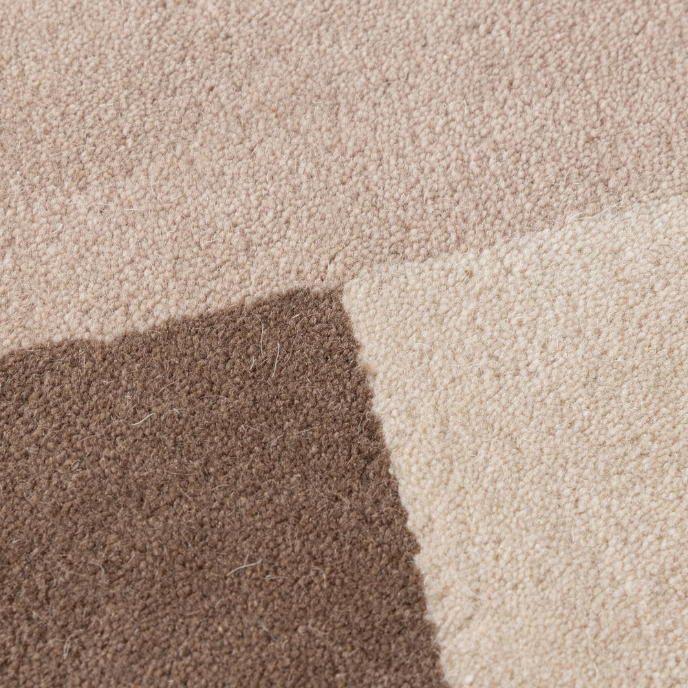 Wool Abstract Rug – Jules Creme/Taupe