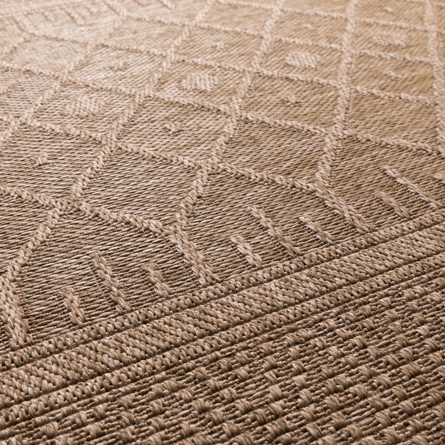Indoor & outdoor rug - Dunes Geo Brown