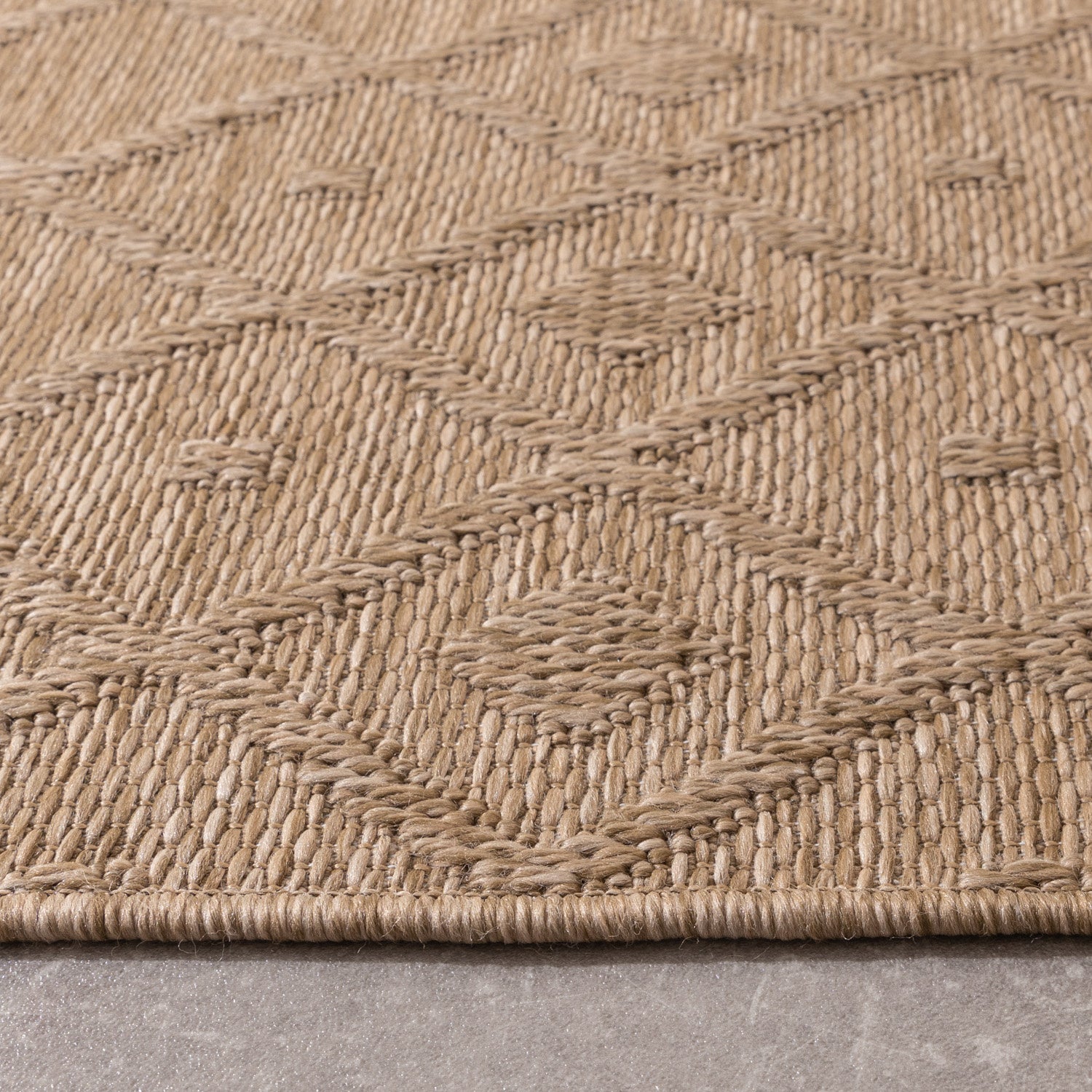 Indoor & outdoor rug - Dunes Geo Brown