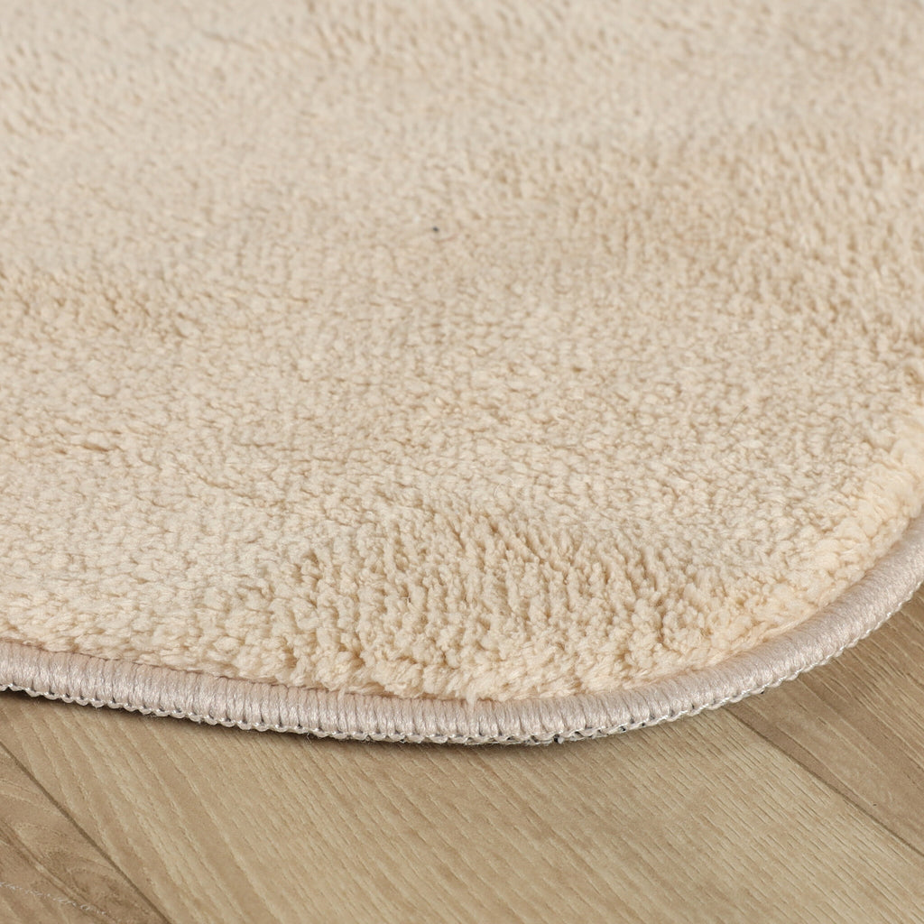 Round washable rug - Puck Beige