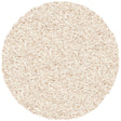 Round high-pile rug - Twilight cream/white 6926