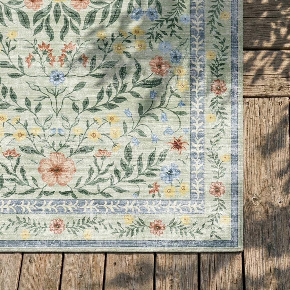 Vintage outdoor rug - Luana Dark Green