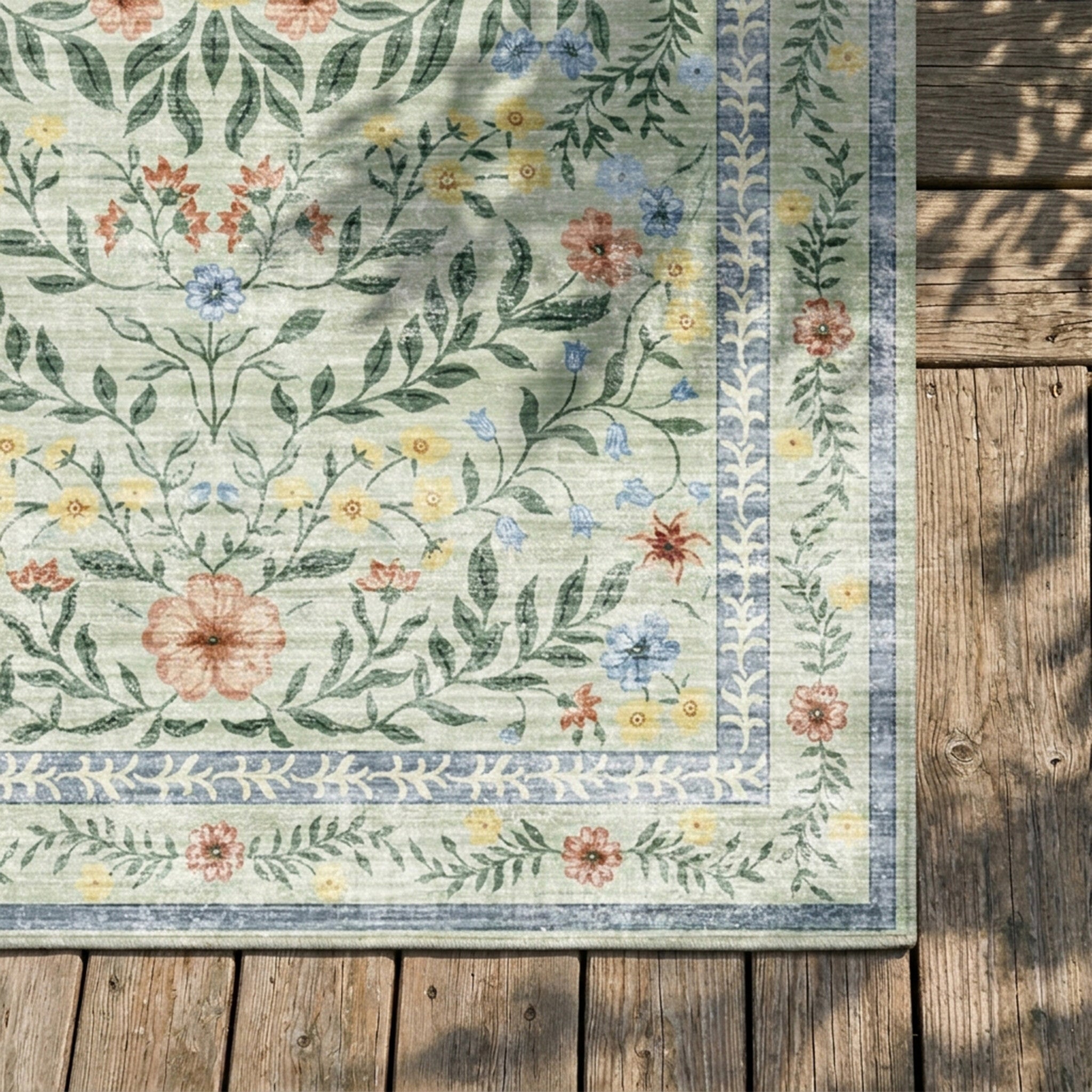 Vintage outdoor rug - Luana Dark Green