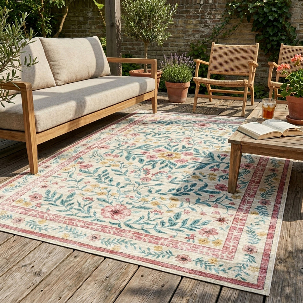 Vintage outdoor rug - Luana Multicolor